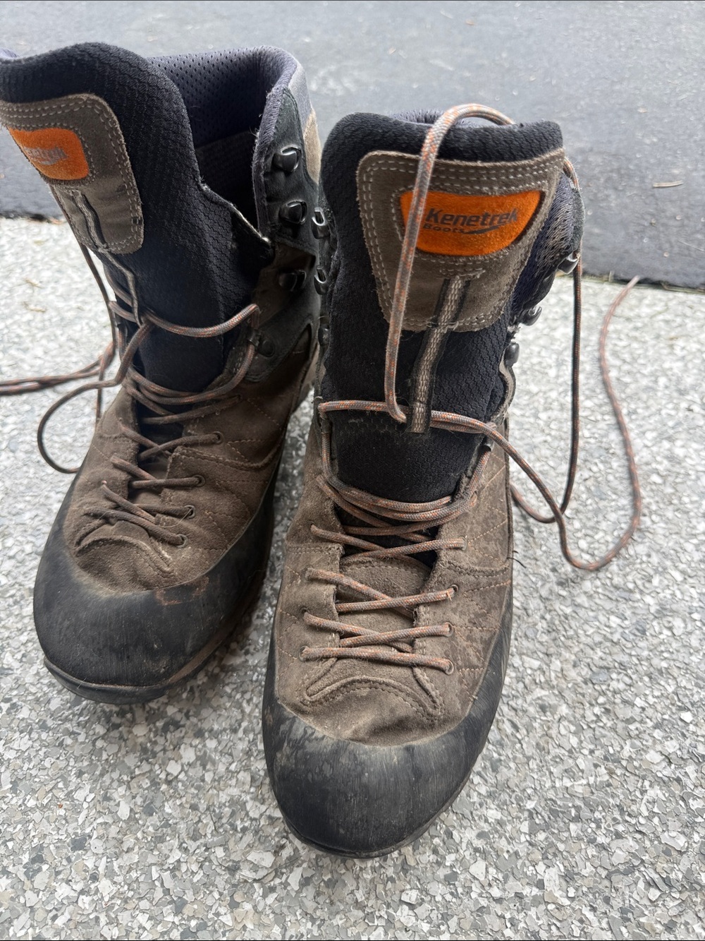 Men's Brown Waterproof Leather Hiking Boots